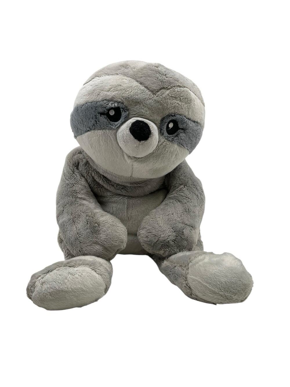 Hugimals Sam The Sloth Weighted Plush Calming Hugs 4.5 Lbs Grey